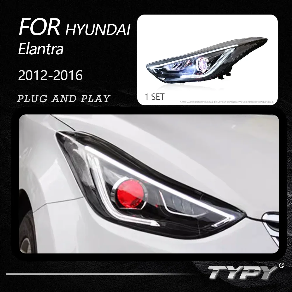 TYPY LED Projector Headlight Assembly For Hyundai Elantra 2012-2017 Headlamps Red Demon Eyes Daytime Running Light Plug And Play
TYPY LED Projector Headlight Assembly For Hyundai Elantra 2012-2017 Headlamps Red Demon Eyes Daytime Running Light Plug And Play