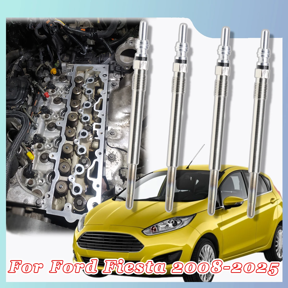5V Diesel Heater Nickel Plating Glow Plugs 1682276 1703269 1824690 9683195280 For Ford Focus 2010-2022 1.5 TDCi 1.6 2.0 TDCi
5V Diesel Heater Nickel Plating Glow Plugs 1682276 1703269 1824690 9683195280 For Ford Focus 2010-2022 1.5 TDCi 1.6 2.0 TDCi