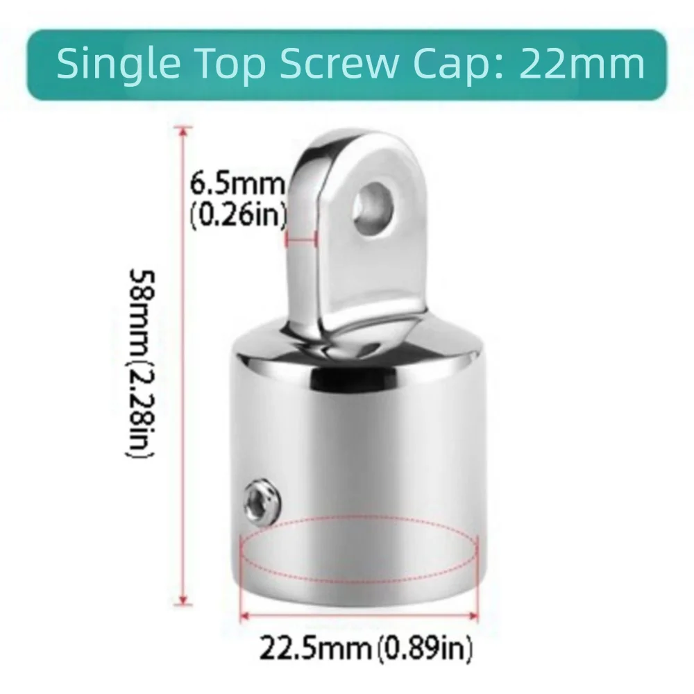 316 Stainless Steel Deck Hinge Slide Cap 22mm Pipe 20mm Eye External Eye End Single Screw 25mm Pipe Canopy Tube End Yacht Canopy
316 Stainless Steel Deck Hinge Slide Cap 22mm Pipe 20mm Eye External Eye End Single Screw 25mm Pipe Canopy Tube End Yacht Canopy