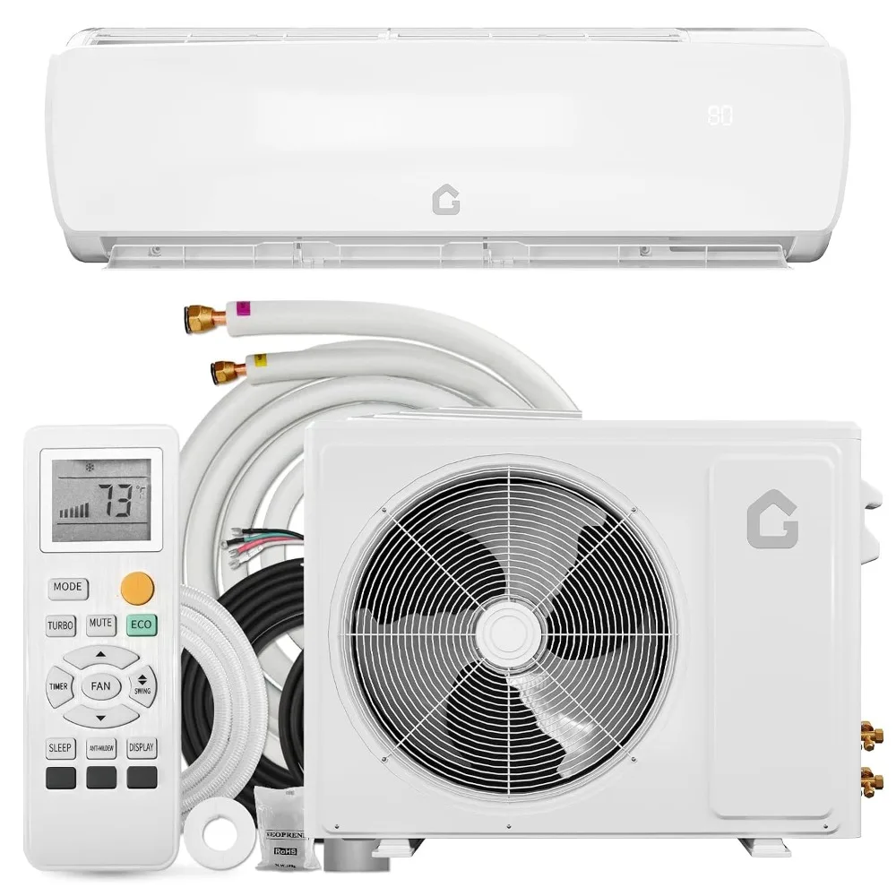 SEER 19 12000BTU Mini Split Air Conditioner Energy-Efficient Inverter System Remote Control Easy Install 750 Sq.Ft, Custom
SEER 19 12000BTU Mini Split Air Conditioner Energy-Efficient Inverter System Remote Control Easy Install 750 Sq.Ft, Custom