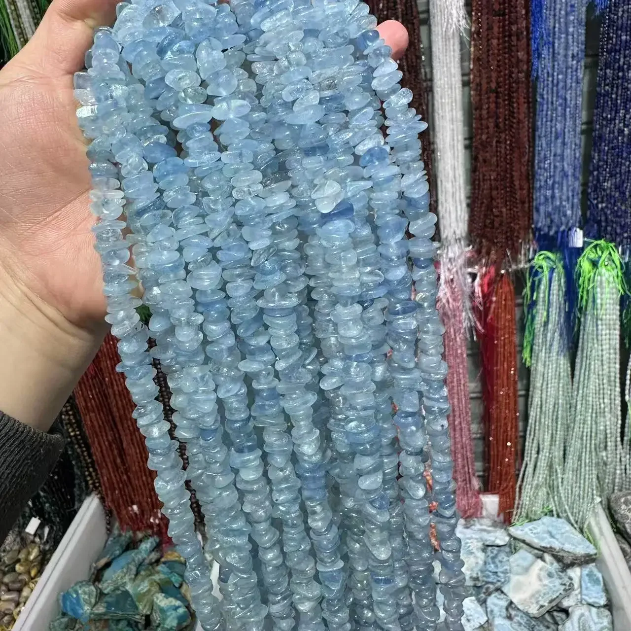 AAAA Natural Blue Aquamarine Gemstone Irregular Beads Making DIY Bracelet Necklace for Jewelry Accessories Wholesale
AAAA Natural Blue Aquamarine Gemstone Irregular Beads Making DIY Bracelet Necklace for Jewelry Accessories Wholesale