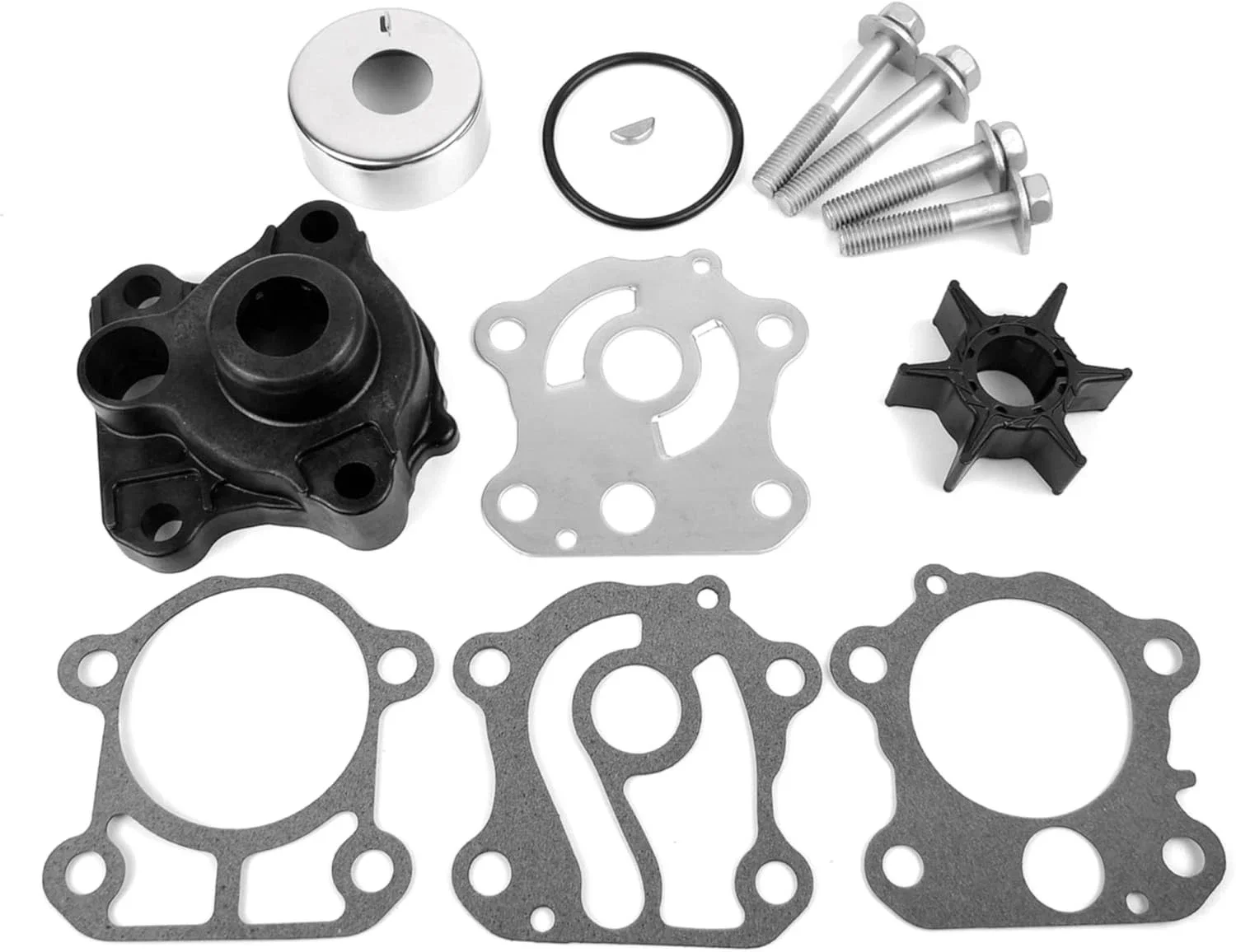 For Outboard 55HP 2-Stroke Engine C55ELR C55TLR CV55EL 1989-1995 Water Pump Impeller Repair Kit 663-W0078-00-00 , 663-W0078-01-0
For Outboard 55HP 2-Stroke Engine C55ELR C55TLR CV55EL 1989-1995 Water Pump Impeller Repair Kit 663-W0078-00-00 , 663-W0078-01-0