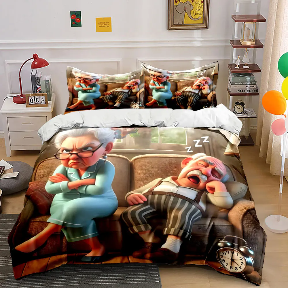 Funny Couple resting on sofa cartoon Printed Duvet Cover Set1 Duvet Cover+2 PillowcaseMulti Size Bedroom Bedding Decoration
Funny Couple resting on sofa cartoon Printed Duvet Cover Set1 Duvet Cover+2 PillowcaseMulti Size Bedroom Bedding Decoration