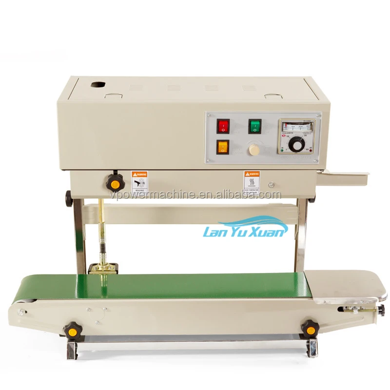 Guangzhou Factory FR-900 Vertical Continuous Band PVC Food Plastic Film Pouch Bag Sealing Machine
Guangzhou Factory FR-900 Vertical Continuous Band PVC Food Plastic Film Pouch Bag Sealing Machine
