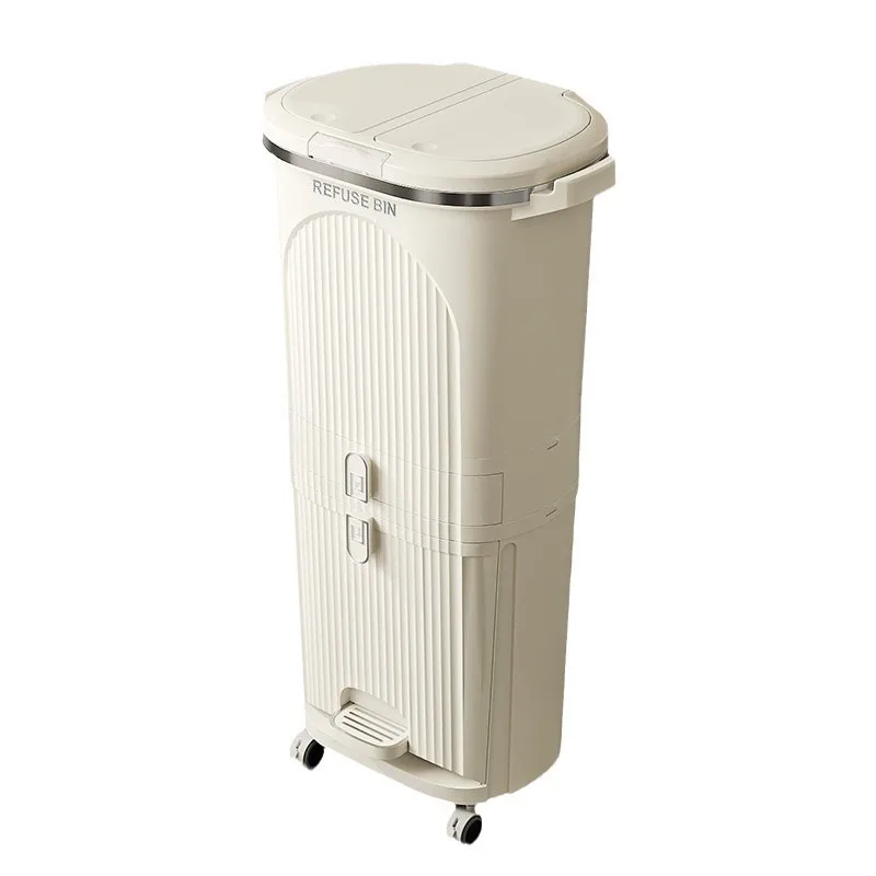 Kitchen Trash Can with Lid Odor Control Multifunctional Wet Dry Separate Compact Slim Gap Storage Bin for Narrow Spaces Home
Kitchen Trash Can with Lid Odor Control Multifunctional Wet Dry Separate Compact Slim Gap Storage Bin for Narrow Spaces Home