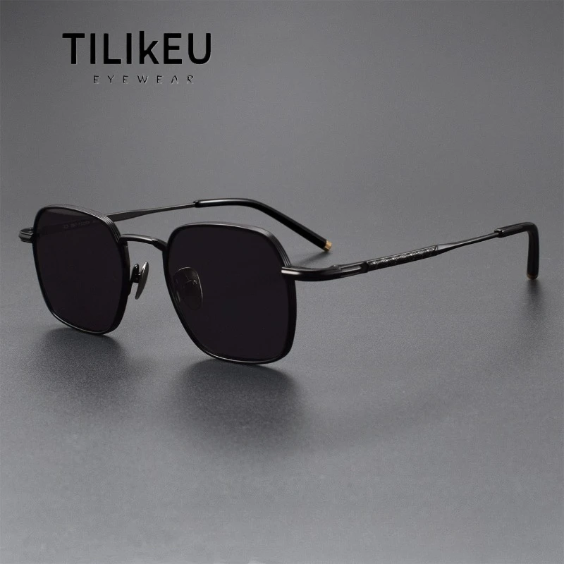 Pure Titanium Sunglasses for Men New Ultralight Square Retro Sunglasses UV400 Classic Punk Driving Fishing Polarized Sun Glasses 
Pure Titanium Sunglasses for Men New Ultralight Square Retro Sunglasses UV400 Classic Punk Driving Fishing Polarized Sun Glasses
