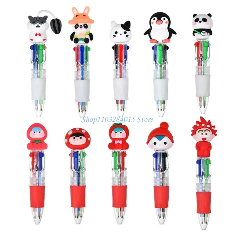 R6FF Cartoon Multicolor Pen 4 Color-in-1 Pen Multicolored Ballpoint Pens for Color Coding Writing Drawing Journaling
R6FF Cartoon Multicolor Pen 4 Color-in-1 Pen Multicolored Ballpoint Pens for Color Coding Writing Drawing Journaling