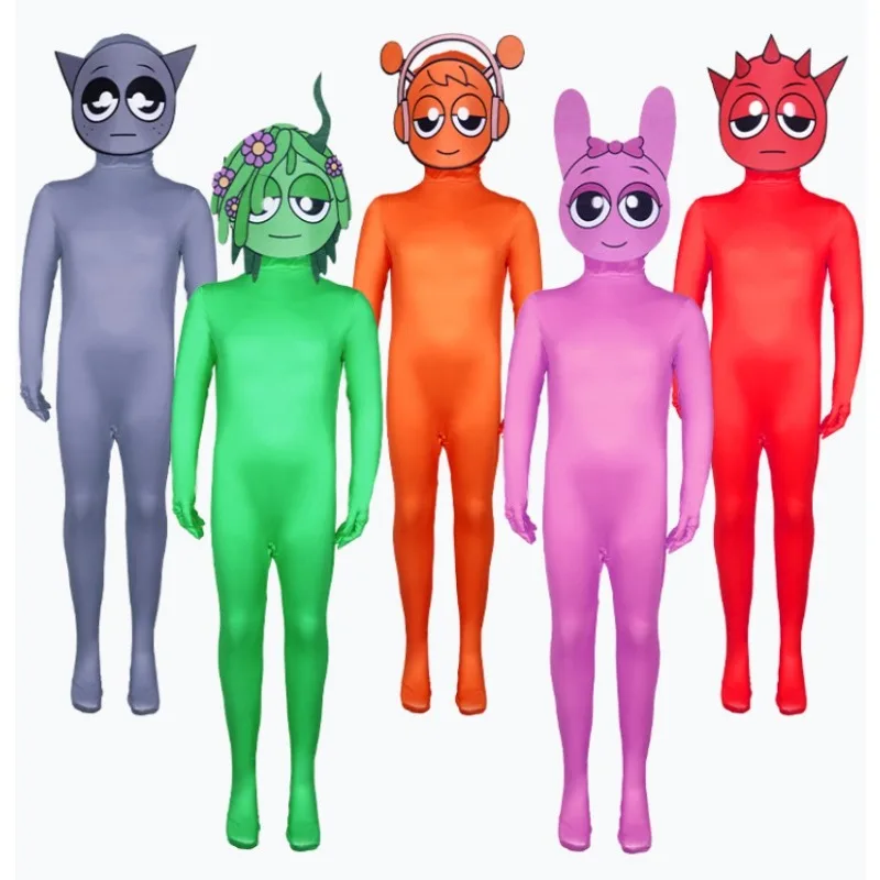 Rhythm Box Sprunki Cosplay Costume Game Peripheral Tight Fitting Jumpsuit Mask Creative Children Adult Party Clothes Gift
Rhythm Box Sprunki Cosplay Costume Game Peripheral Tight Fitting Jumpsuit Mask Creative Children Adult Party Clothes Gift