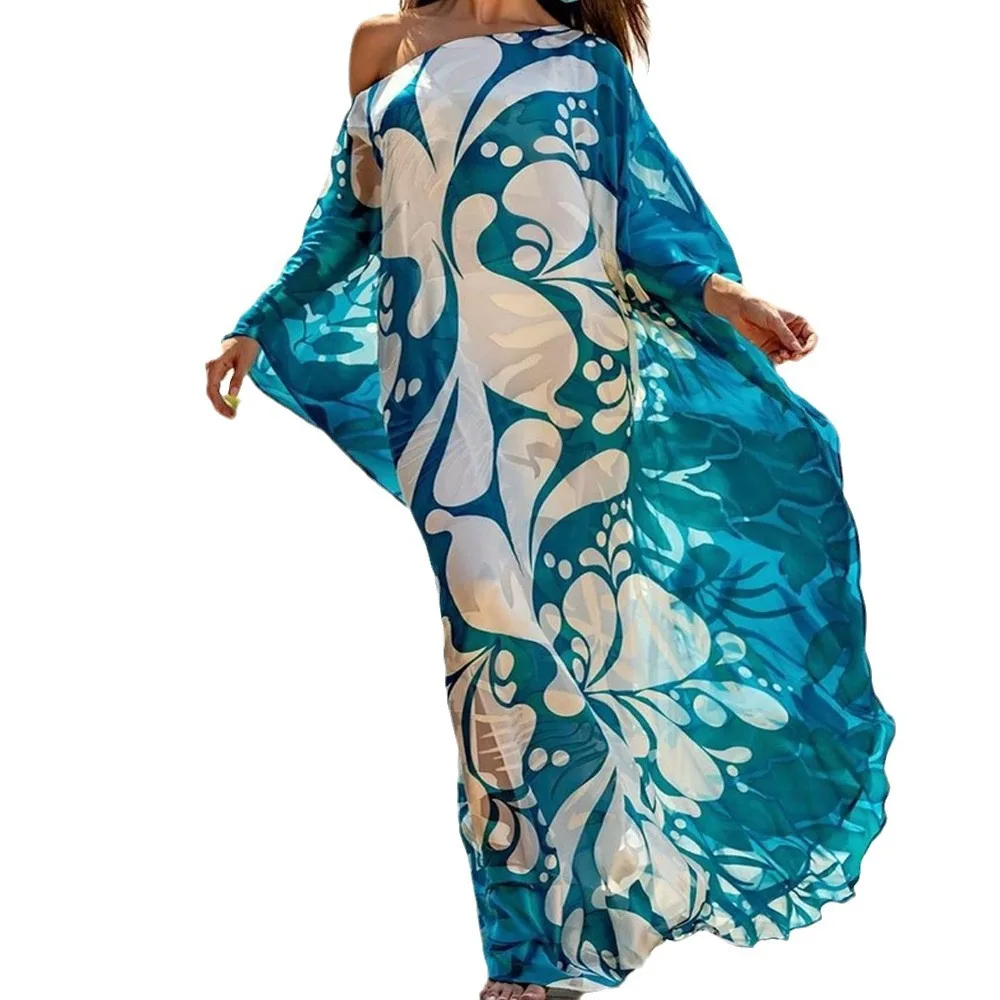 Women's Elegant Bohemian Printed Dress 2025 Spring Summer New Beach Vacation Robe Female Loose Off Shoulder Party Long Dresses
Women's Elegant Bohemian Printed Dress 2025 Spring Summer New Beach Vacation Robe Female Loose Off Shoulder Party Long Dresses