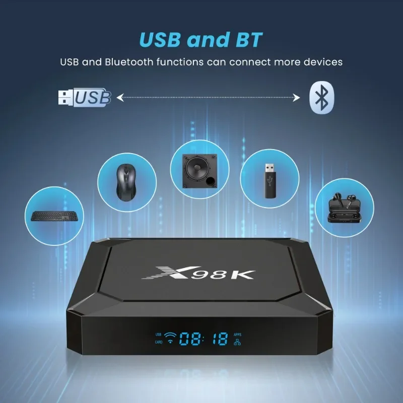 X98K Portable Box Android TV 13 RK3528 Smart TV Box Dual WIFI BT 5.0 Wifi 6 Set Top TV Box HD Media Player
X98K Portable Box Android TV 13 RK3528 Smart TV Box Dual WIFI BT 5.0 Wifi 6 Set Top TV Box HD Media Player