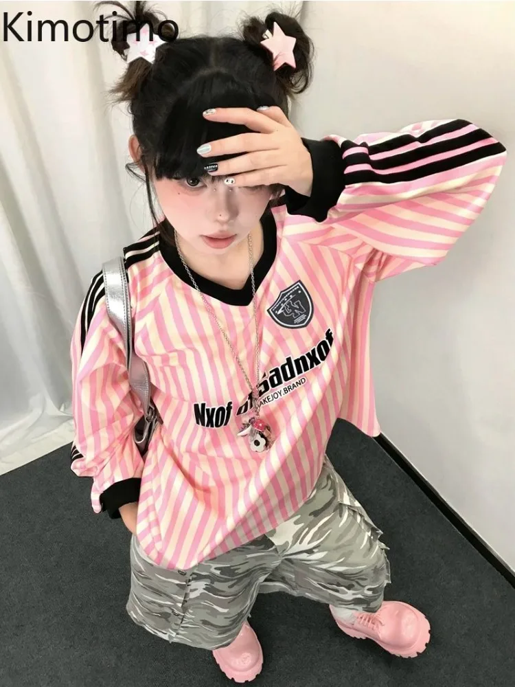 Kimotimo Letter Print Sports Sweatshirt Women American Retro V Neck Loose Long Sleeve Tops Spring Casual All Match Streetwear
Kimotimo Letter Print Sports Sweatshirt Women American Retro V Neck Loose Long Sleeve Tops Spring Casual All Match Streetwear