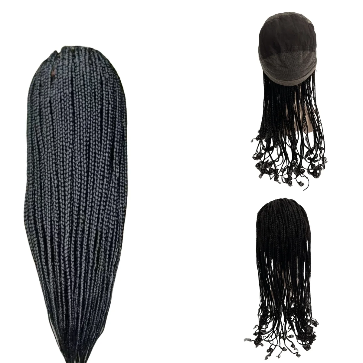 Brazilian Virgin Human Hair 18 inches 150% Density Box Braids Full Lace Wig for Black Woman
Brazilian Virgin Human Hair 18 inches 150% Density Box Braids Full Lace Wig for Black Woman