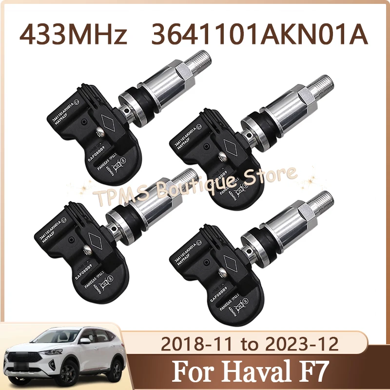 TPMS Sensor Tire Pressure Monitor System 4pcs 433MHz 3641101AKN01A For Haval F7 H5 H6 Jolion Great Wall Poer Tank Wey 05
TPMS Sensor Tire Pressure Monitor System 4pcs 433MHz 3641101AKN01A For Haval F7 H5 H6 Jolion Great Wall Poer Tank Wey 05