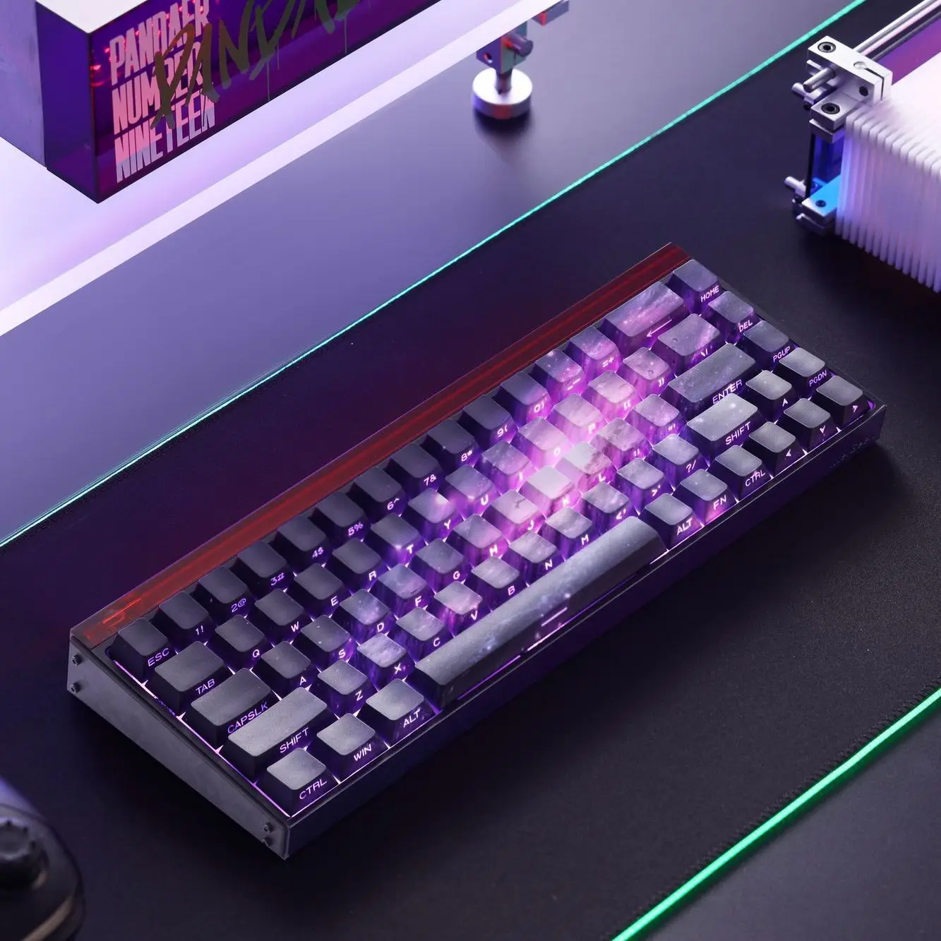 Purple Galaxy keycap gradual change side engraved light PBT hot sublimation original factory highly suitable Wooting and other m
Purple Galaxy keycap gradual change side engraved light PBT hot sublimation original factory highly suitable Wooting and other m