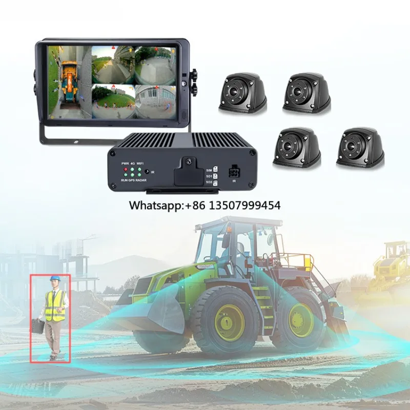 STONKAM 4ch 3d 360 ° Reversing Camera System with Blind Spot Detection for Rv Trailer Excavator Forlift
STONKAM 4ch 3d 360 ° Reversing Camera System with Blind Spot Detection for Rv Trailer Excavator Forlift