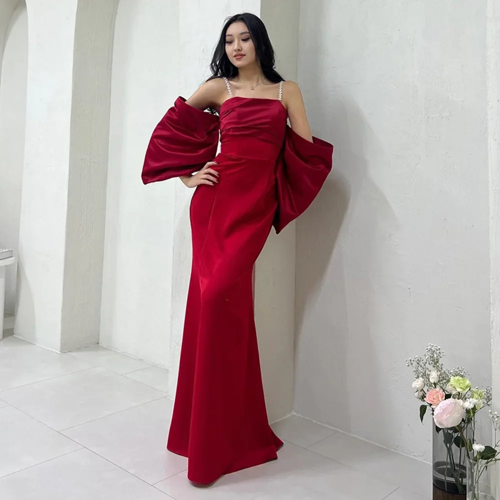 Customized Trumpet Dress Solid Color Backless Prom Gown Sexy Spaghetti Strap Square Neck Evening Dresses For Women فساتين سهرة ف
Customized Trumpet Dress Solid Color Backless Prom Gown Sexy Spaghetti Strap Square Neck Evening Dresses For Women فساتين سهرة ف