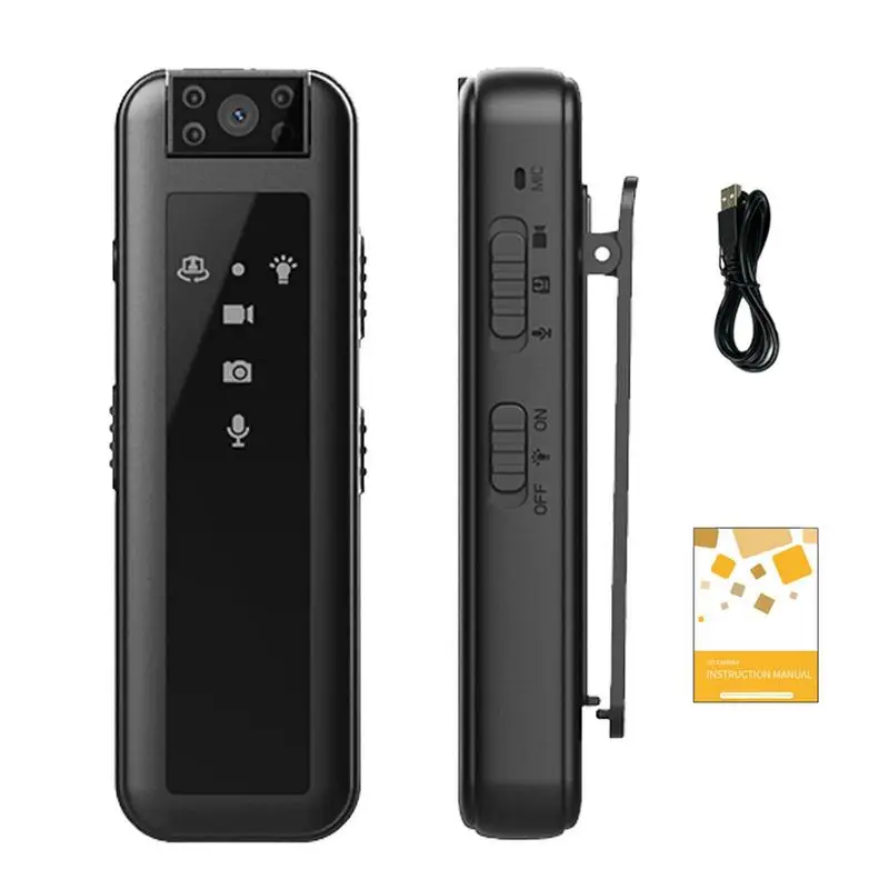 HD 1080P Digital Camera IR Night Vision Mini Body Worn Camera Wide Angle Noise Reduction Pocket Body Camara
HD 1080P Digital Camera IR Night Vision Mini Body Worn Camera Wide Angle Noise Reduction Pocket Body Camara