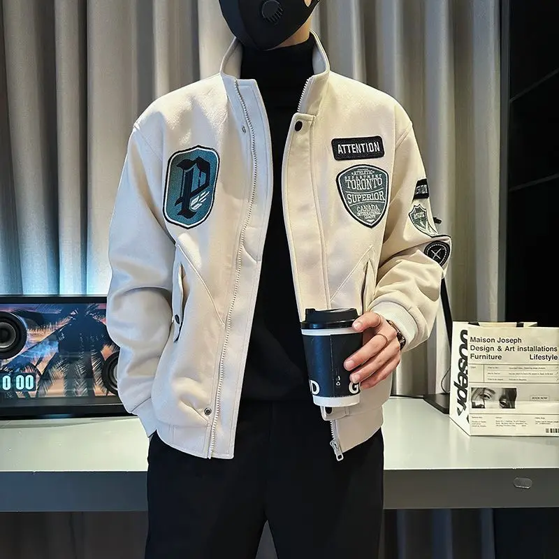 Male Bomber Jackets Stand Collar Short Korean Reviews Many Original Brands Men's Quilted Padded Coats Winter Casual Stylish Work
Male Bomber Jackets Stand Collar Short Korean Reviews Many Original Brands Men's Quilted Padded Coats Winter Casual Stylish Work