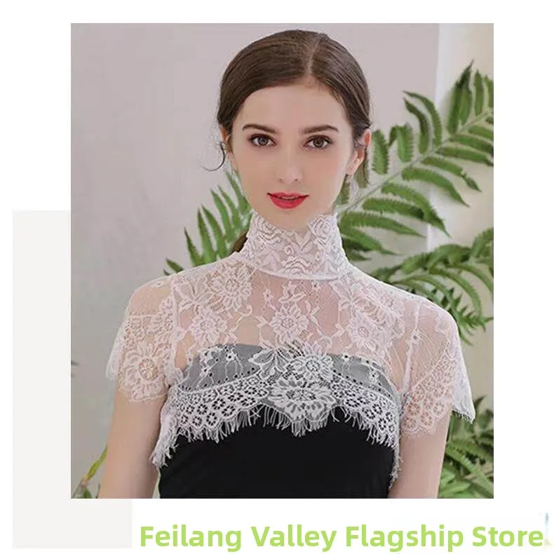 Lace Collar Women's Versatile Spring Summer Autumn Thin Edged Stand High Neck Sun Protection Neck Cover Inner And Outer Wear
Lace Collar Women's Versatile Spring Summer Autumn Thin Edged Stand High Neck Sun Protection Neck Cover Inner And Outer Wear