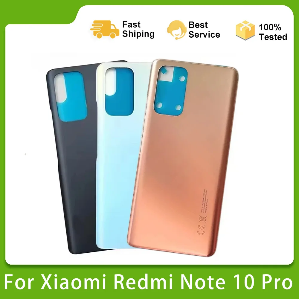 Новая высококачественная стеклянная крышка аккумуляторного отсека для Xiaomi Redmi Note 10 Pro M2101K6G, задняя панель корпуса, задняя крышка с клейкой лентой
Новая высококачественная стеклянная крышка аккумуляторного отсека для Xiaomi Redmi Note 10 Pro M2101K6G, задняя панель корпуса, задняя крышка с клейкой лентой