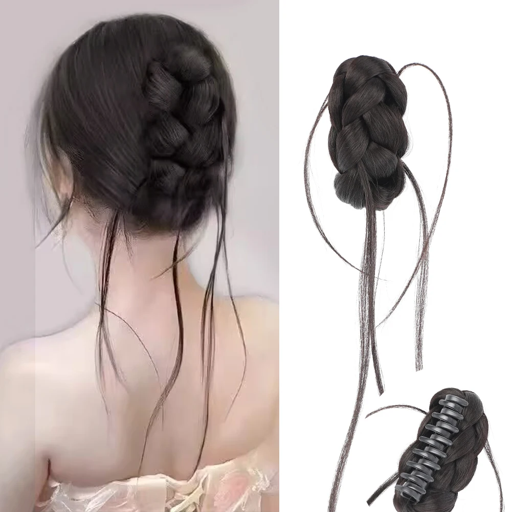Clip In Braids Hair Bun Hair Piece Synthetic Updo Chignon Fake Scrunchies Ponytail Extension for Women
Clip In Braids Hair Bun Hair Piece Synthetic Updo Chignon Fake Scrunchies Ponytail Extension for Women