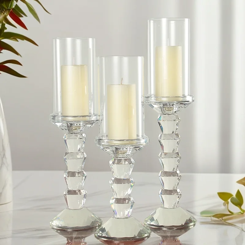 Single head transparent glass crystal candlestick home decoration wedding candlestick
Single head transparent glass crystal candlestick home decoration wedding candlestick
