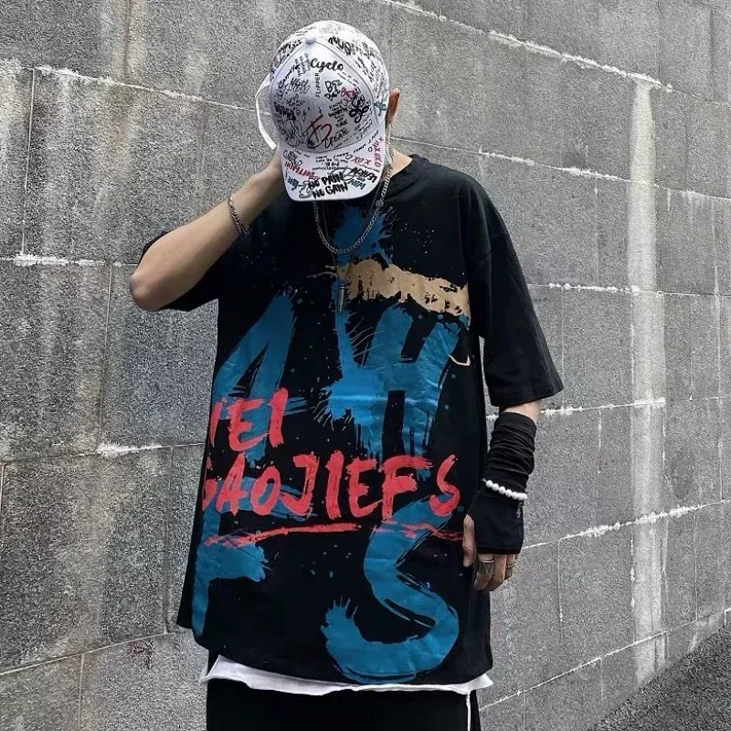 Oversized Graphic T Shirts Anime Y2k Harajuku Streetwear Vintage Letter Print Men's T-shirts Short Sleeve Men's Clothing
Oversized Graphic T Shirts Anime Y2k Harajuku Streetwear Vintage Letter Print Men's T-shirts Short Sleeve Men's Clothing