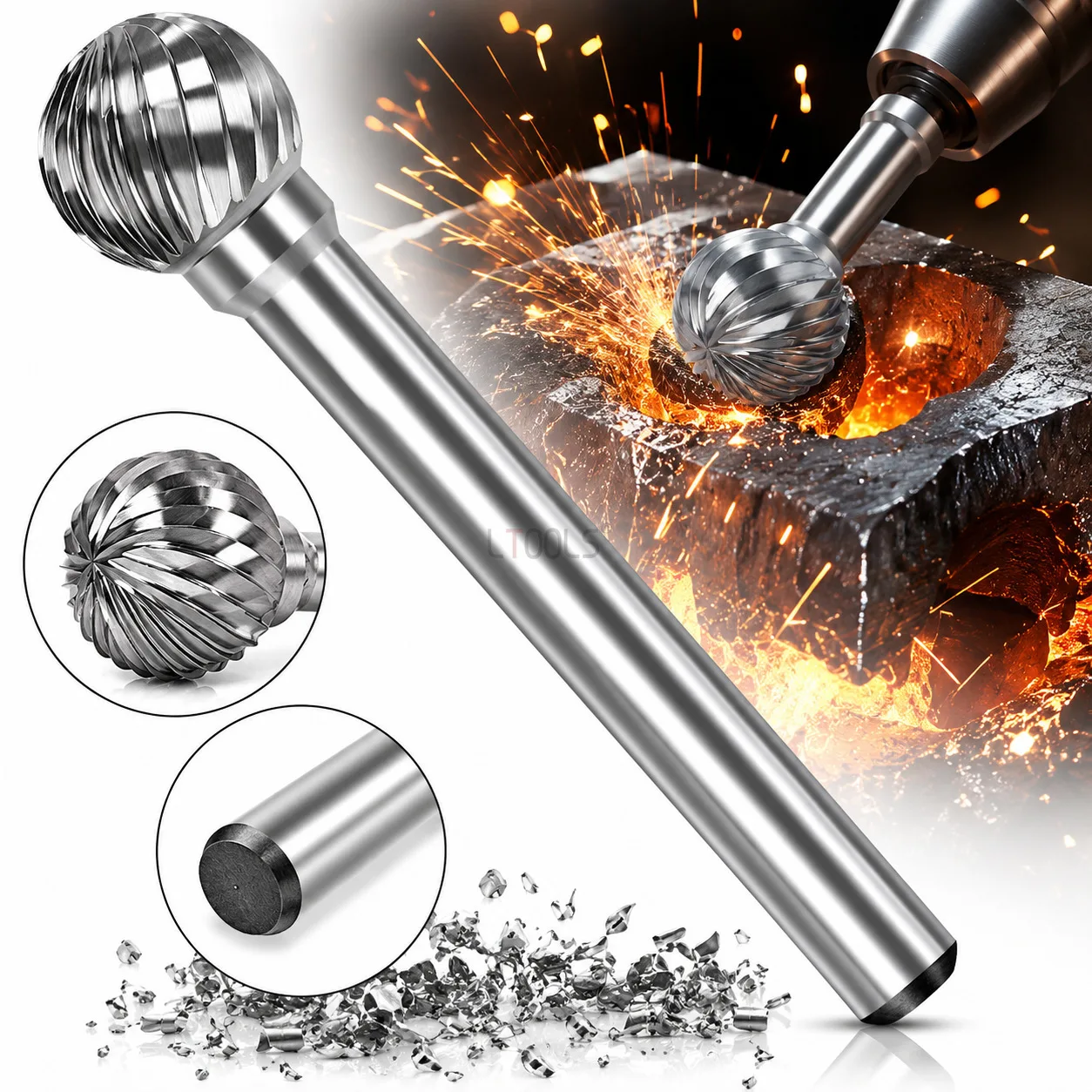 Tungsten Carbide Rotary Burr Bits Double Cut Carbide Grinding Files Wood Carving Polishing Burrs for Root Sculpture Wood Shaping
Tungsten Carbide Rotary Burr Bits Double Cut Carbide Grinding Files Wood Carving Polishing Burrs for Root Sculpture Wood Shaping