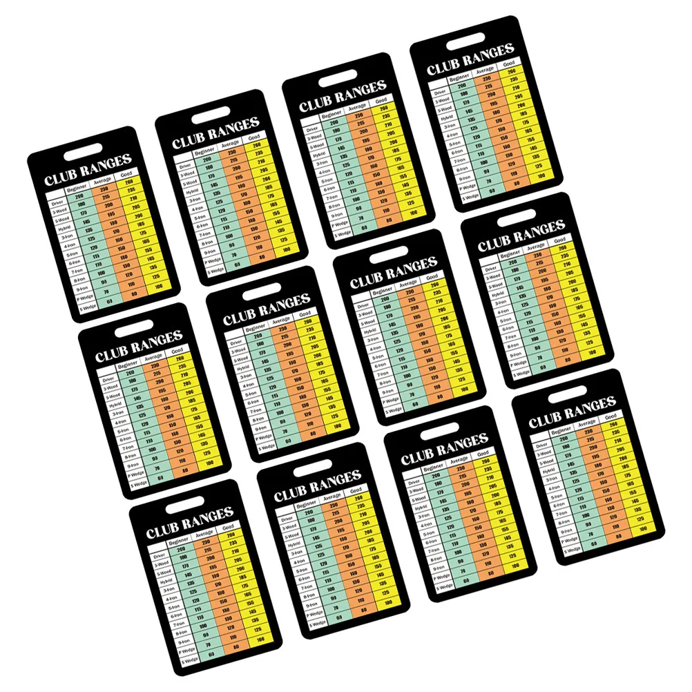 12 Sheet Golf Distance Chart Scorecard Rules Card Compact Portable Accurate Easy Read Golf Scoring Cards for Range Training
12 Sheet Golf Distance Chart Scorecard Rules Card Compact Portable Accurate Easy Read Golf Scoring Cards for Range Training