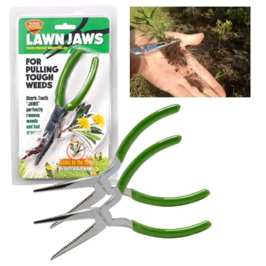 Lawn Jaws The Original tooth Weed Puller Remover Weeding and Gardening Tool Weeder 2pk -Pull from The Root Easily! Ergonomic Ha
Lawn Jaws The Original tooth Weed Puller Remover Weeding and Gardening Tool Weeder 2pk -Pull from The Root Easily! Ergonomic Ha