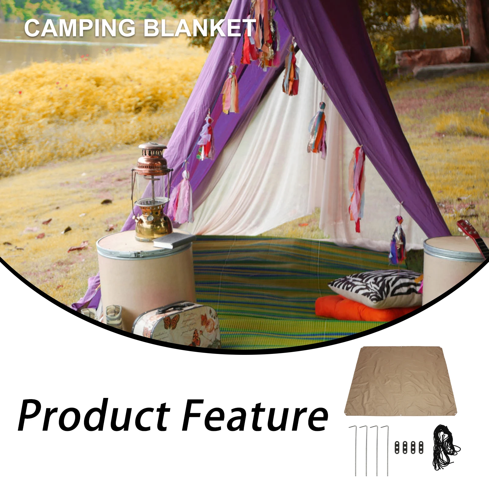 145x180cm Picnic Mat Beach Shading Pad Camping Blanket Waterproof Cushion Multi functional Travel Blankets Outdoor Activities
145x180cm Picnic Mat Beach Shading Pad Camping Blanket Waterproof Cushion Multi functional Travel Blankets Outdoor Activities