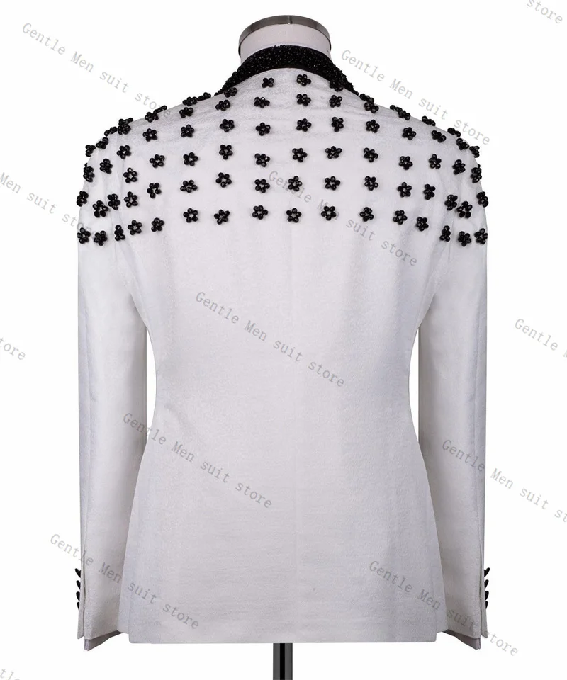 White Men Suit Set 2 Pcs Blazer+Pants Trousers Green Lapel Wedding Tuxedo Formal Business Office Jacket Prom Coat Customized
White Men Suit Set 2 Pcs Blazer+Pants Trousers Green Lapel Wedding Tuxedo Formal Business Office Jacket Prom Coat Customized