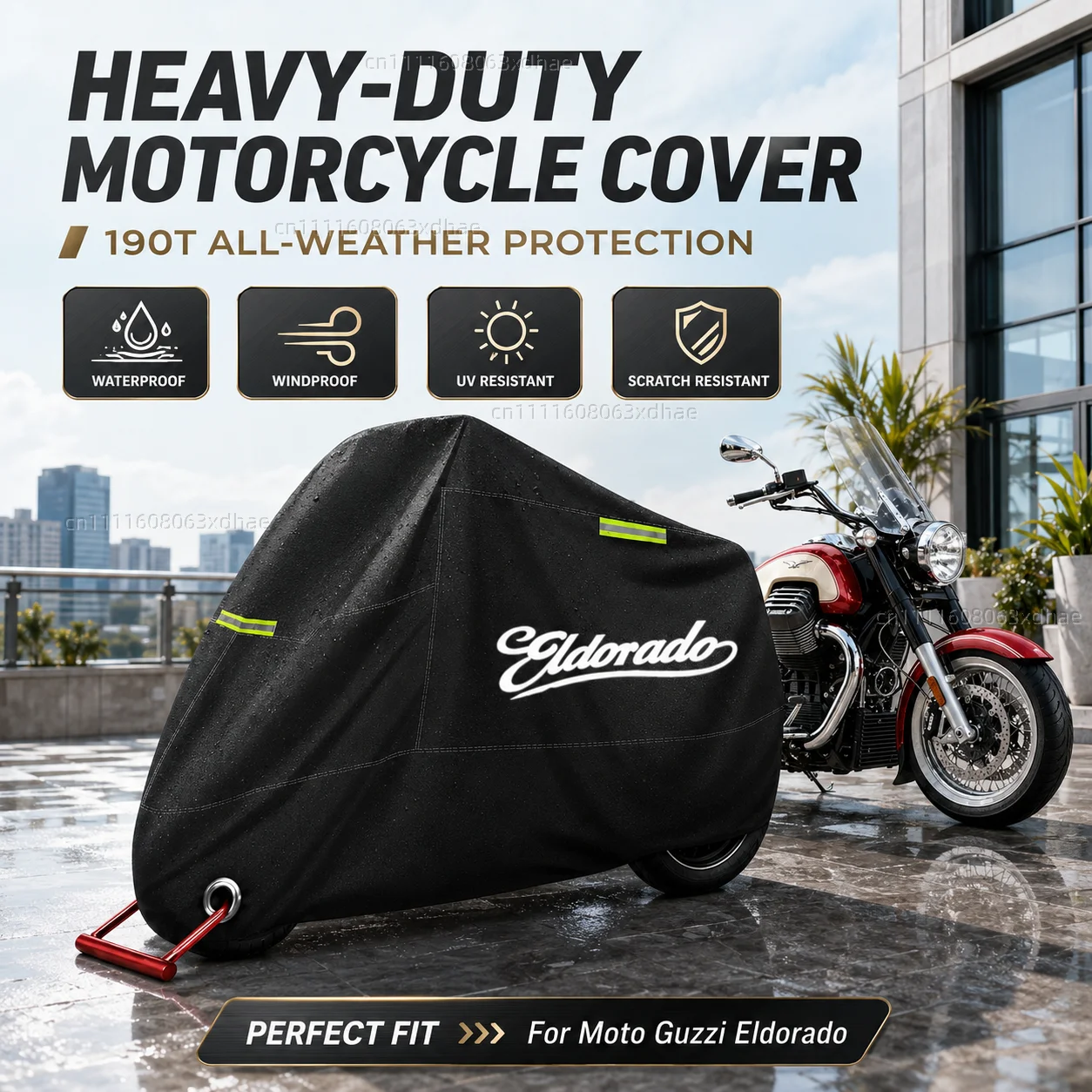 All-Weather Motorcycle Cover Outdoor Protection Waterproof 190T Oxford Cloth For For Moto Guzzi Eldorado 2015-2020 Cruiser
All-Weather Motorcycle Cover Outdoor Protection Waterproof 190T Oxford Cloth For For Moto Guzzi Eldorado 2015-2020 Cruiser