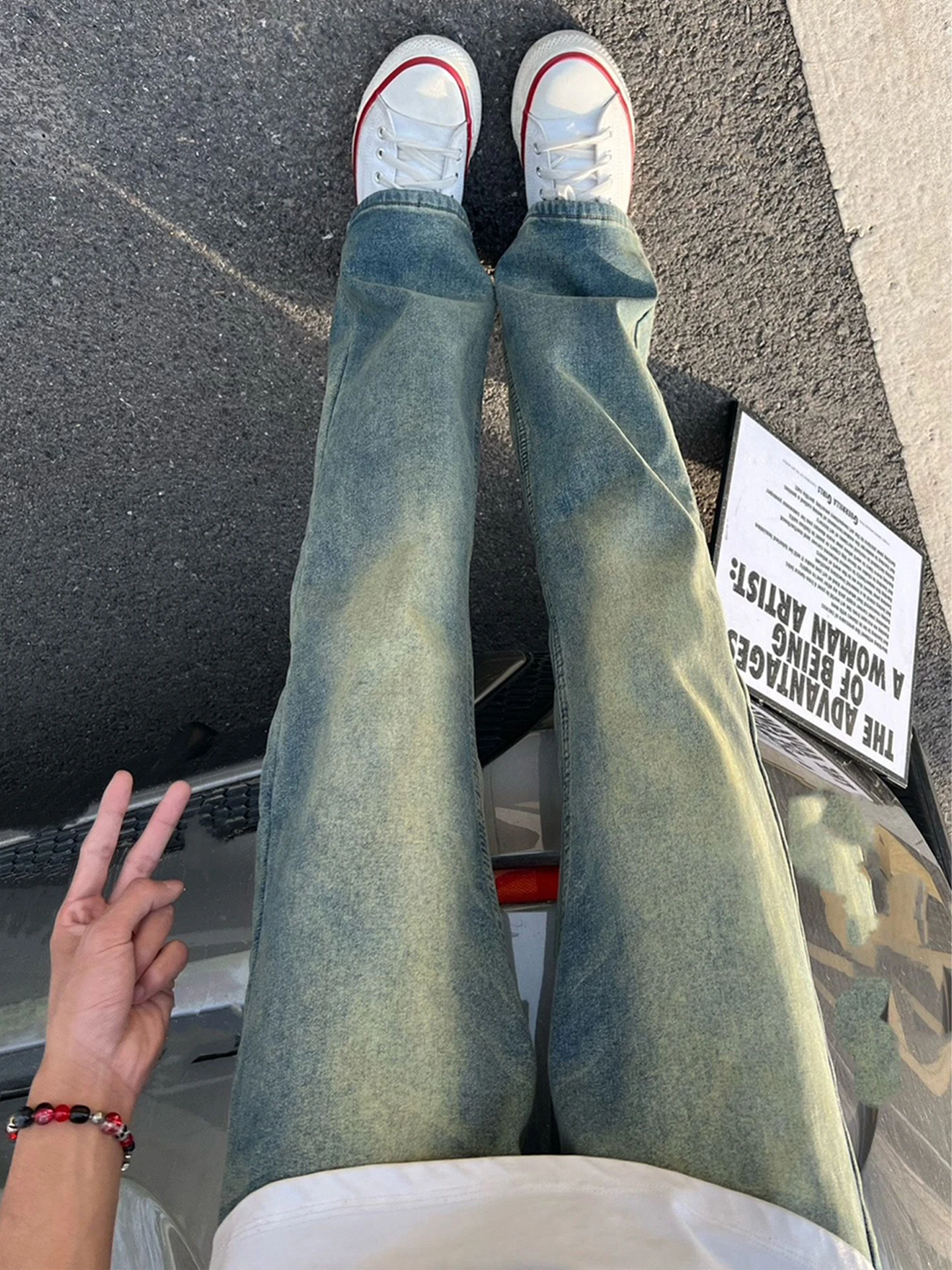 Retro Blue Men's Straight Leg Jeans Extended Length High Waist Slim Fit Low Waist Distressed Casual Summer Jeans
Retro Blue Men's Straight Leg Jeans Extended Length High Waist Slim Fit Low Waist Distressed Casual Summer Jeans