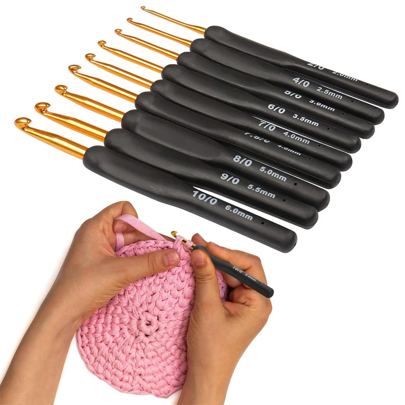 8/9/14 шт. черные крючки для вязания красочные эргономичные ручки набор крючков для рук с артритом удобные гладкие иглы для вязания крючком
8/9/14 шт. черные крючки для вязания красочные эргономичные ручки набор крючков для рук с артритом удобные гладкие иглы для вязания крючком