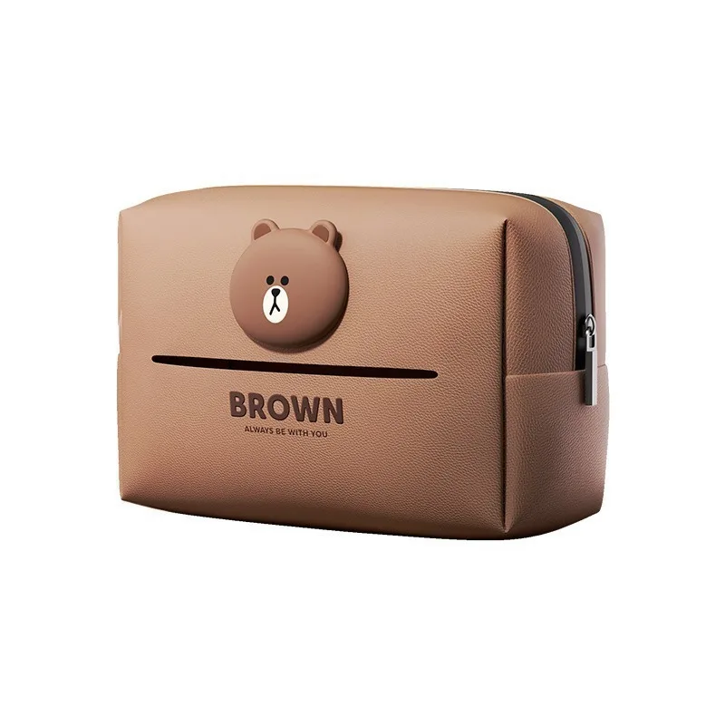 Cartoon Brown Bear Pu Leather Tissue Box, Creative Car Tissue Holder, Stylish Ornament For Car Armrest & Interior Decoration
Cartoon Brown Bear Pu Leather Tissue Box, Creative Car Tissue Holder, Stylish Ornament For Car Armrest & Interior Decoration