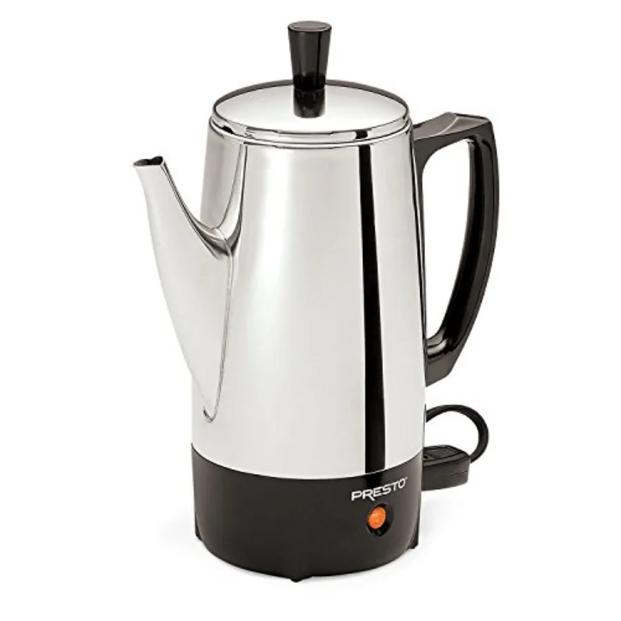 02822 6-Cup Stainless-Steel Coffee Percolator
02822 6-Cup Stainless-Steel Coffee Percolator