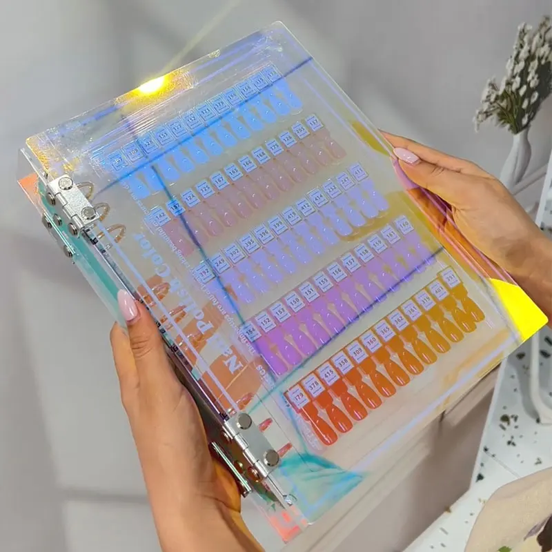 120 Color Magnetic Tips Nail Art Display Swatch Book Nail Gel Polish Sample Display Chart Organizer for Nail Salon Accessories
120 Color Magnetic Tips Nail Art Display Swatch Book Nail Gel Polish Sample Display Chart Organizer for Nail Salon Accessories