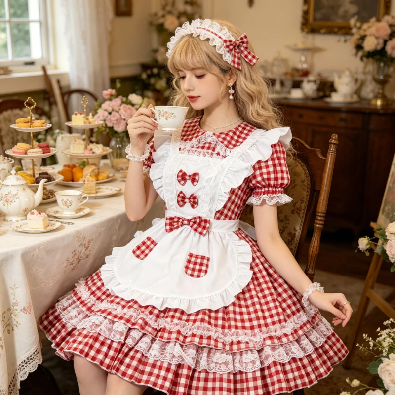 Cute Sweetheart Godhead Style Coswear Exquisite Luxury Lolita Dress Retro Lace Princess Dress Party Role Playing Dressing
Cute Sweetheart Godhead Style Coswear Exquisite Luxury Lolita Dress Retro Lace Princess Dress Party Role Playing Dressing