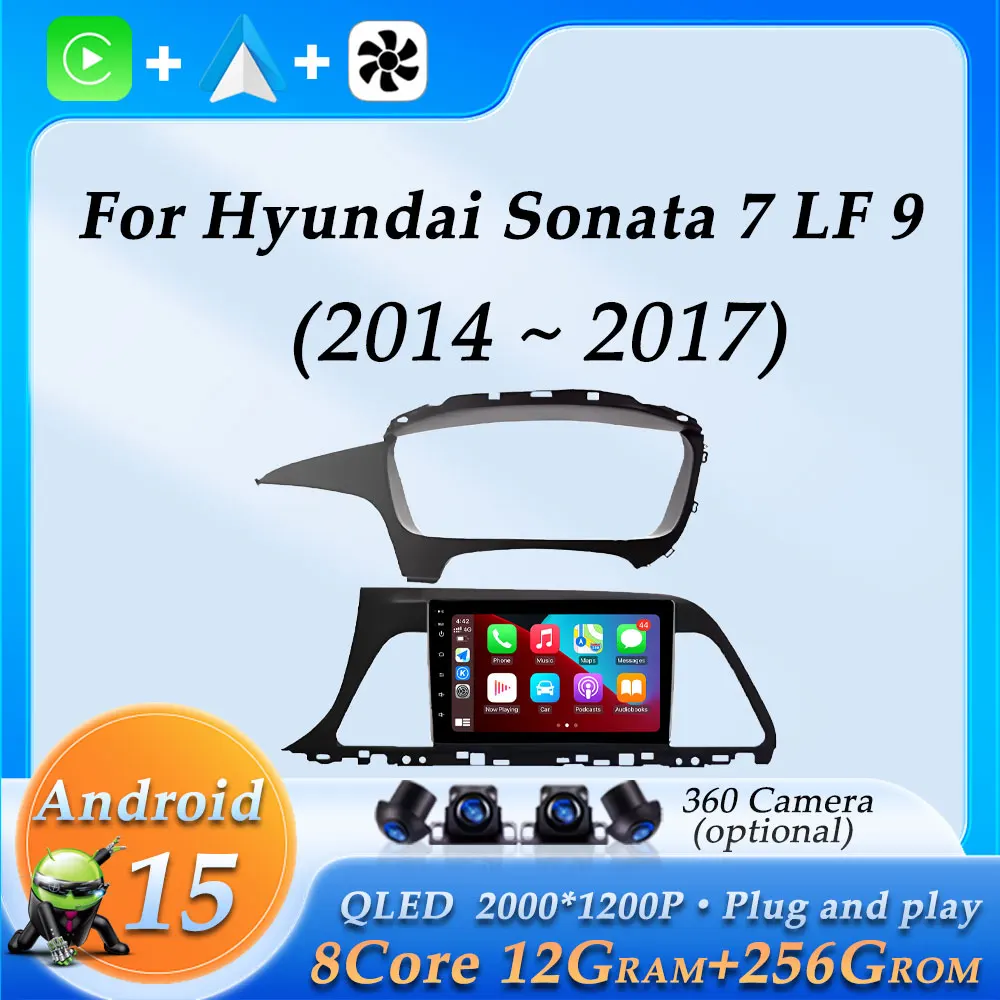Автомобильный радиоприемник, видео-аудио, мультимедийный плеер для Hyundai Sonata 7 LF 9 2014-2017, беспроводной CarPlay, GPS-навигация, DSP, стерео BT, Wi-Fi
Автомобильный радиоприемник, видео-аудио, мультимедийный плеер для Hyundai Sonata 7 LF 9 2014-2017, беспроводной CarPlay, GPS-навигация, DSP, стерео BT, Wi-Fi
