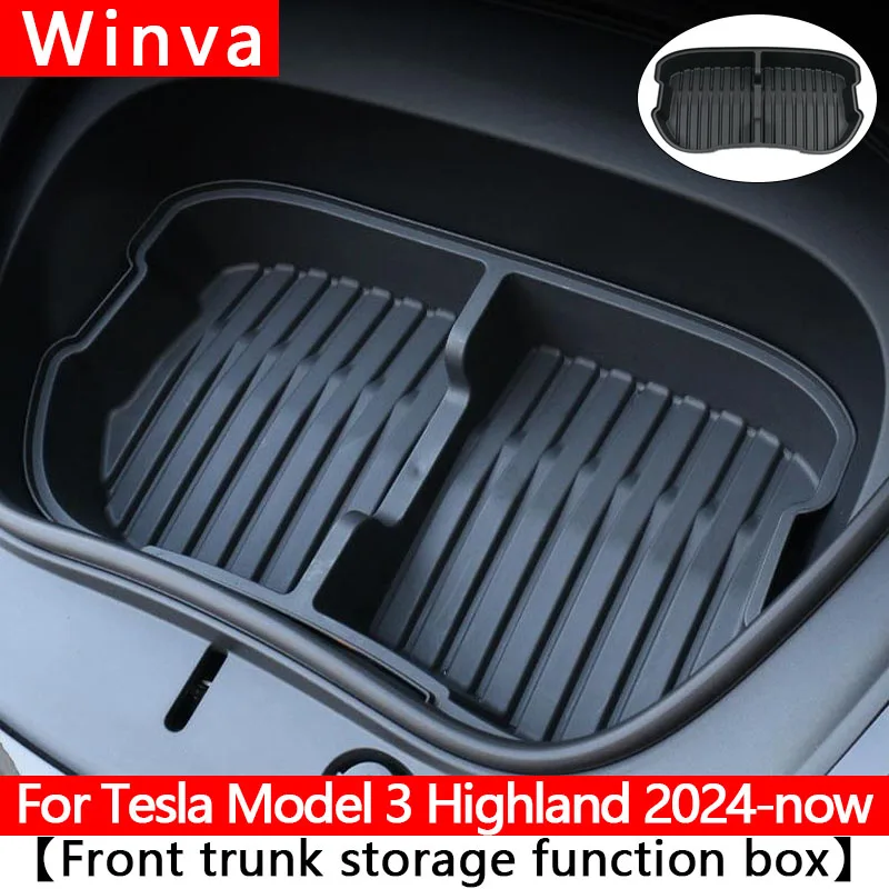 For Tesla Model 3 Highland 2024 - Present Front Trunk Storage Box Front Organizer Tray Mat Portable Space New Model3 Accessories
For Tesla Model 3 Highland 2024 - Present Front Trunk Storage Box Front Organizer Tray Mat Portable Space New Model3 Accessories