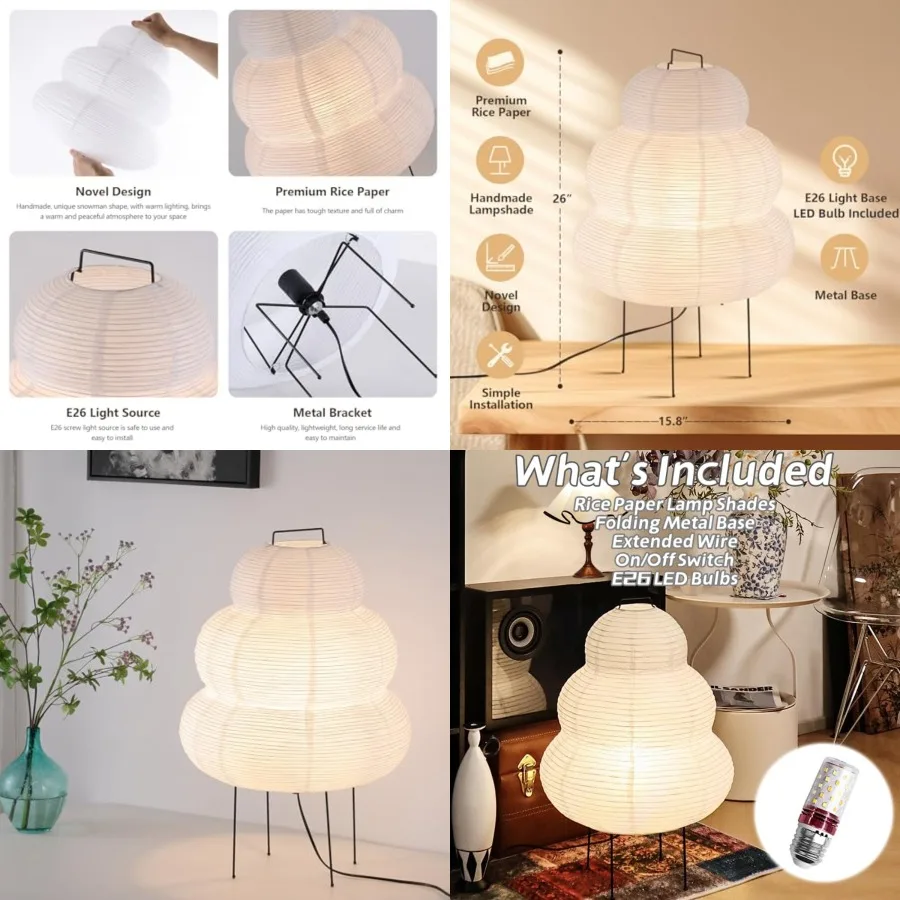 Style Floor Lamp, Rice Paper Lantern for Establishing A Warm and Cozy Ambiance in Any Room Cloud,Japanses Floor Lamp
Style Floor Lamp, Rice Paper Lantern for Establishing A Warm and Cozy Ambiance in Any Room Cloud,Japanses Floor Lamp