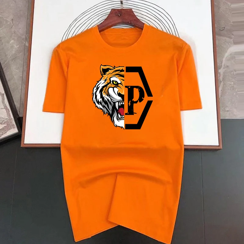 100% Cotton Luxury Brand Yellow Faced Tiger Printing T-shirt Black Summer Short Sleeve Tee Men's/Women's Fashion Top Tshirt
100% Cotton Luxury Brand Yellow Faced Tiger Printing T-shirt Black Summer Short Sleeve Tee Men's/Women's Fashion Top Tshirt