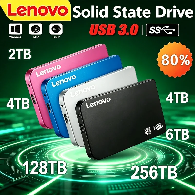 Lenovo Enclosure Mobile 256TB SSD High-speed SSD USB 3.0 Hard Drive Cases for SSD External Storage HDD Box With USB3.0 Cable ABS
Lenovo Enclosure Mobile 256TB SSD High-speed SSD USB 3.0 Hard Drive Cases for SSD External Storage HDD Box With USB3.0 Cable ABS