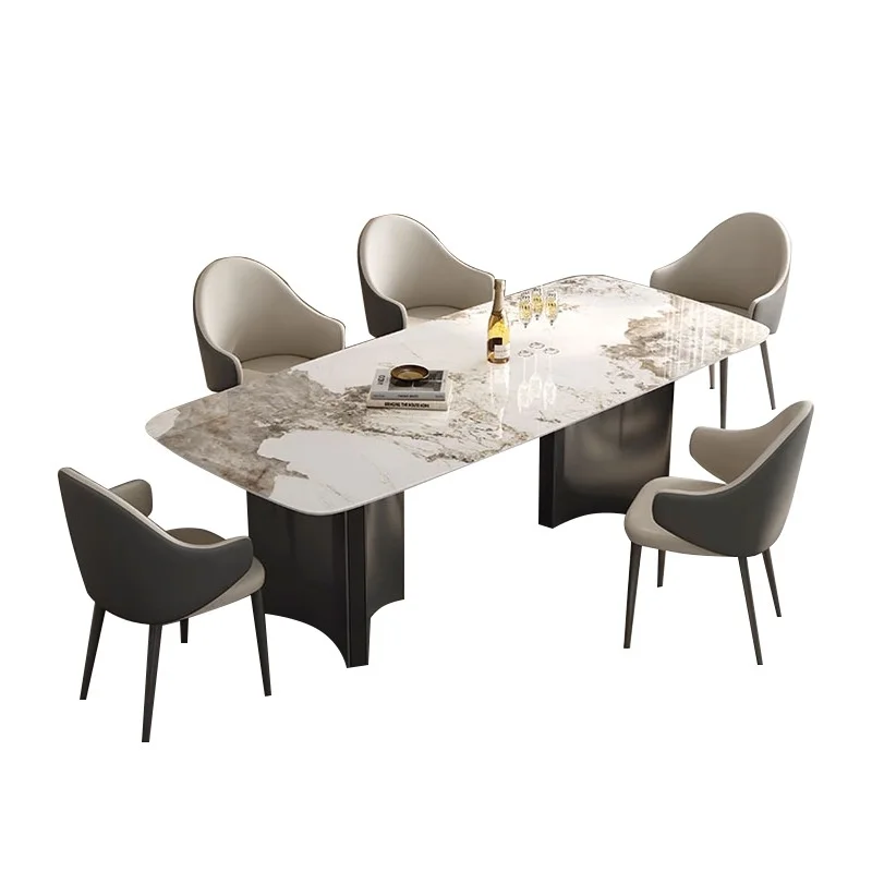 #Luxury Light-Durable Marble Composite Slate Dining Table Simple Elegant Modern Design for Medium Large Households Furniture
#Luxury Light-Durable Marble Composite Slate Dining Table Simple Elegant Modern Design for Medium Large Households Furniture