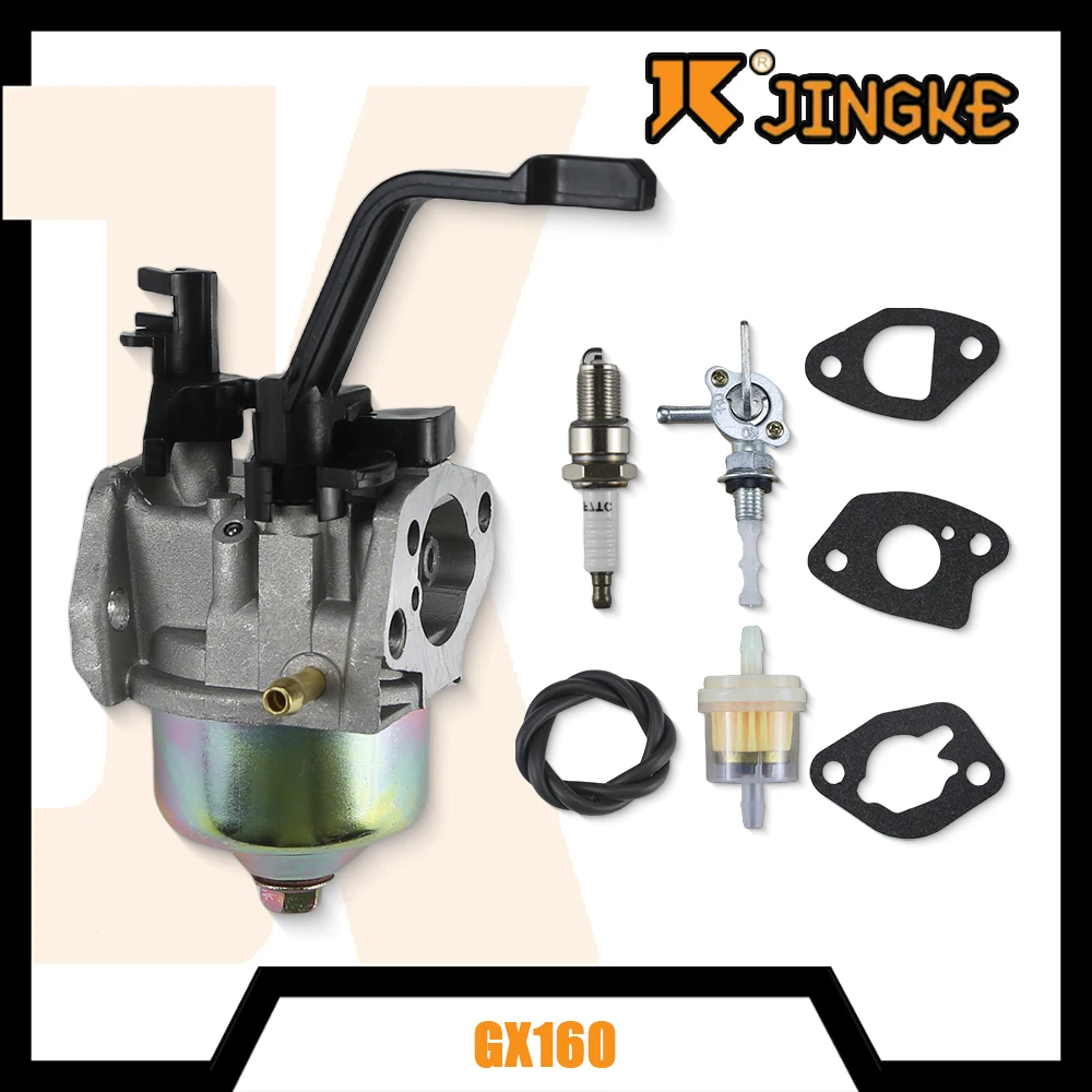 JINGKE 16211-ZE1 Carburetor For Honda GX160 GX120 GX200 5.5HP 6.5HP Pressure Washer Fuel Filter Spark Plug Tune Up Kit
JINGKE 16211-ZE1 Carburetor For Honda GX160 GX120 GX200 5.5HP 6.5HP Pressure Washer Fuel Filter Spark Plug Tune Up Kit