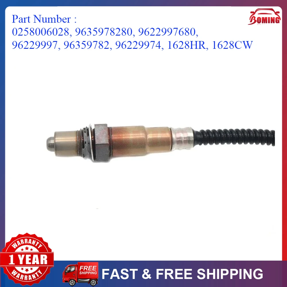 Car Air Fuel Ratio Oxygen Lambda Sensor 0258006028 For Peugeot 1007 106 206 207 306 307 308 406 607 806 807 Citroen C2 C3 C4 C8
Car Air Fuel Ratio Oxygen Lambda Sensor 0258006028 For Peugeot 1007 106 206 207 306 307 308 406 607 806 807 Citroen C2 C3 C4 C8