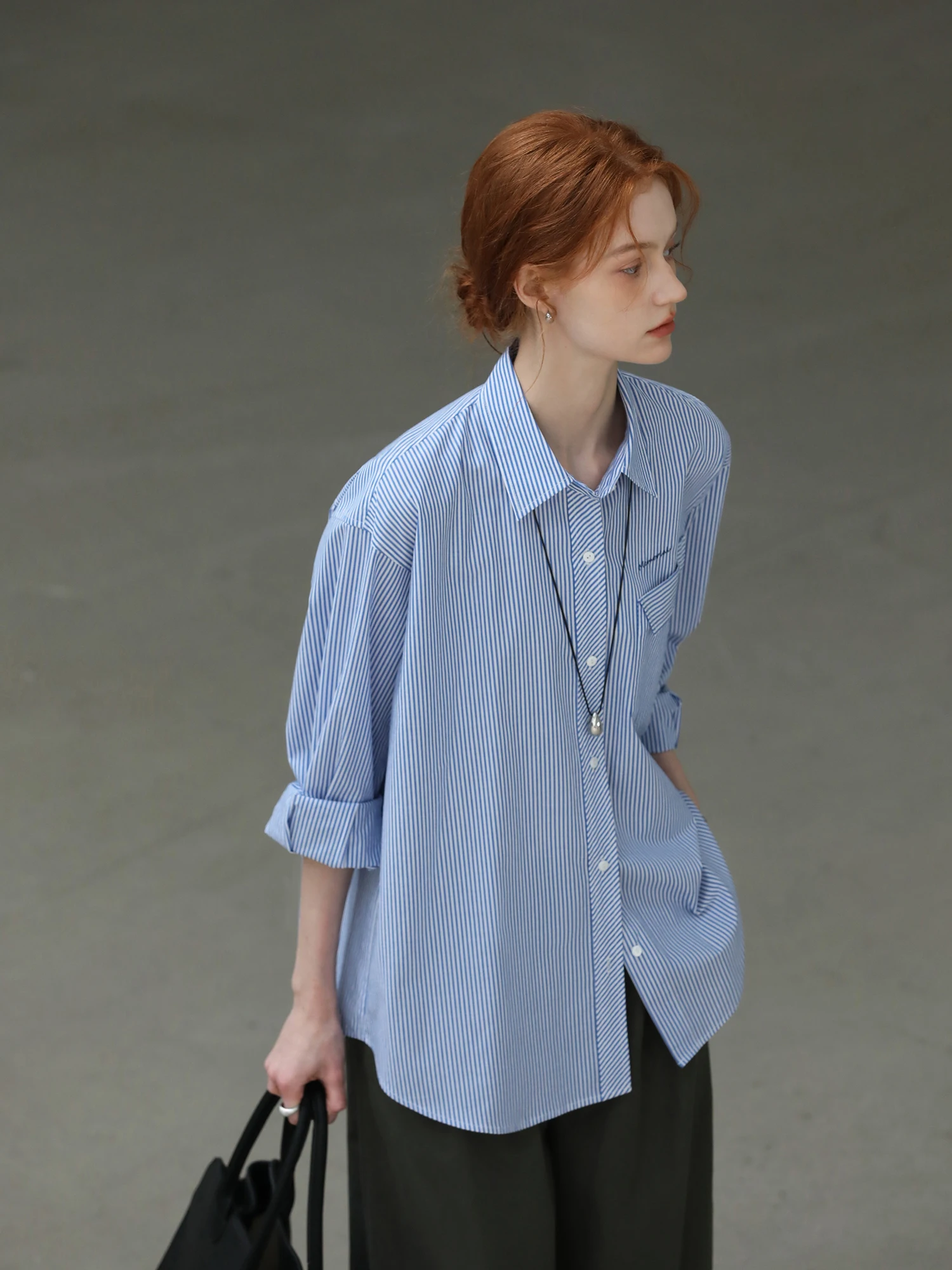 MELLIIY Sli Striped irt Women's Loose Long Sve Spring Faionable Design ket Detail Commute Friendly Cotton Blend
MELLIIY Sli Striped irt Women's Loose Long Sve Spring Faionable Design ket Detail Commute Friendly Cotton Blend