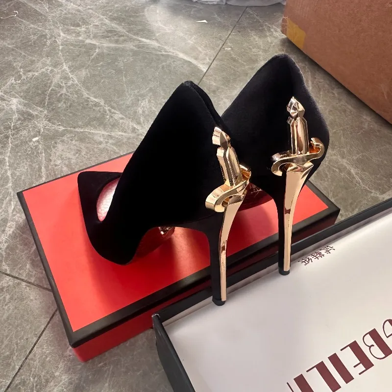 Heels for Ladie Temperament Pointe High Heel Single Shoes Sexy Banquet Party Dress Shoe Classic Black Patent Leather Women Pumps
Heels for Ladie Temperament Pointe High Heel Single Shoes Sexy Banquet Party Dress Shoe Classic Black Patent Leather Women Pumps