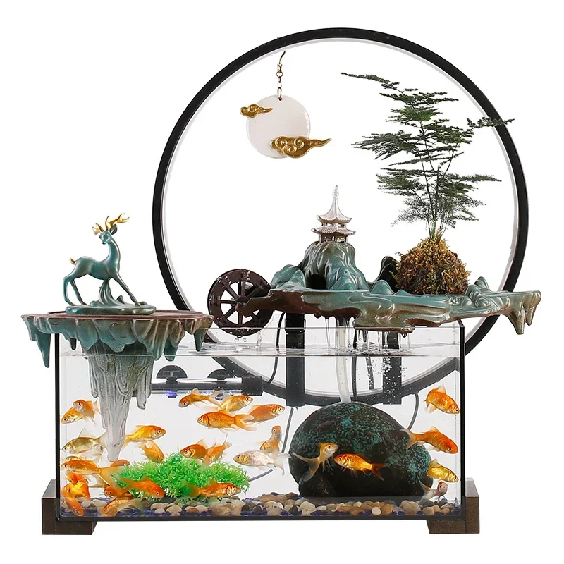 Glass Fish Tank Home, Living Room, Study, Feng Shui Wheel Decoration Decoration Decoration Decoration, housewarming gift
Glass Fish Tank Home, Living Room, Study, Feng Shui Wheel Decoration Decoration Decoration Decoration, housewarming gift